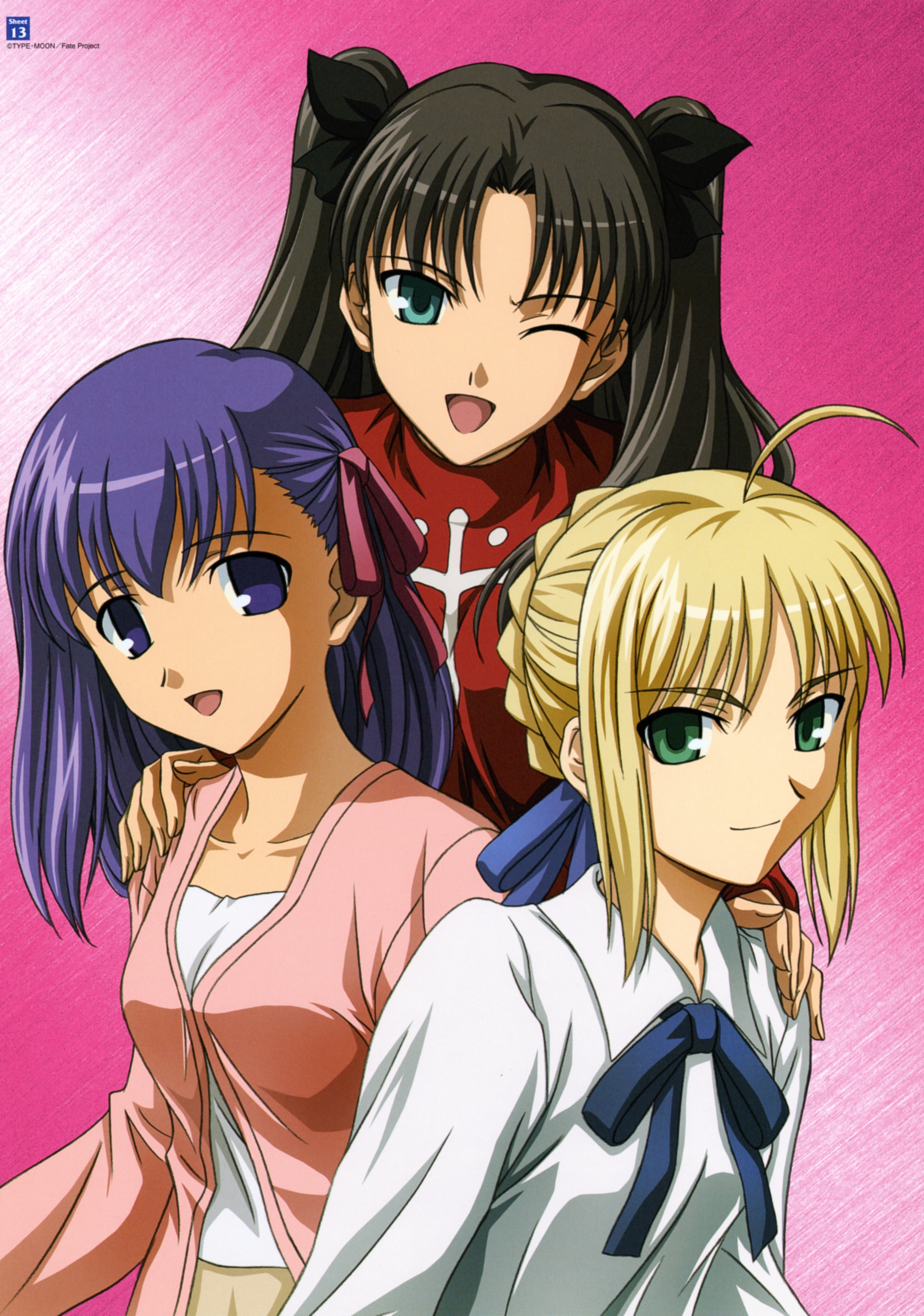 Fate Stay Night Matou Sakura Saber Toosaka Rin 48582 Yande Re